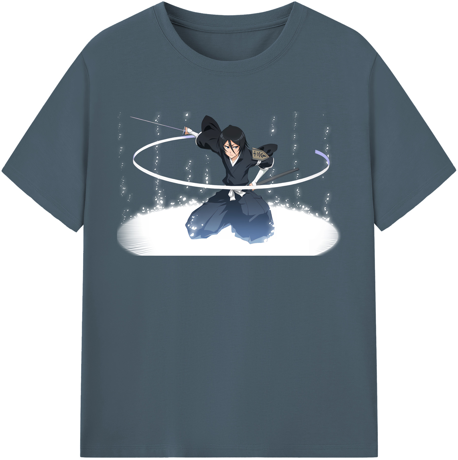 （画像用） ブリーチ 朽木ルキア BLEACH Kuchiki Rukia 綿100％半袖Tシャツ（フロントプリント）